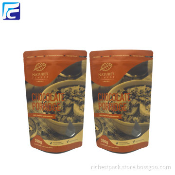 Eco-friendly Kraft Paper Powder Food Packaging Bags